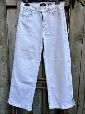 Banana Republic Hi Rise Wide Leg Crop Jeans